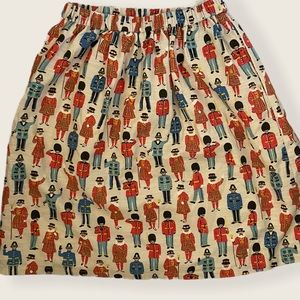 Cath Kidson British Soldiers Elastic Waist Skirt